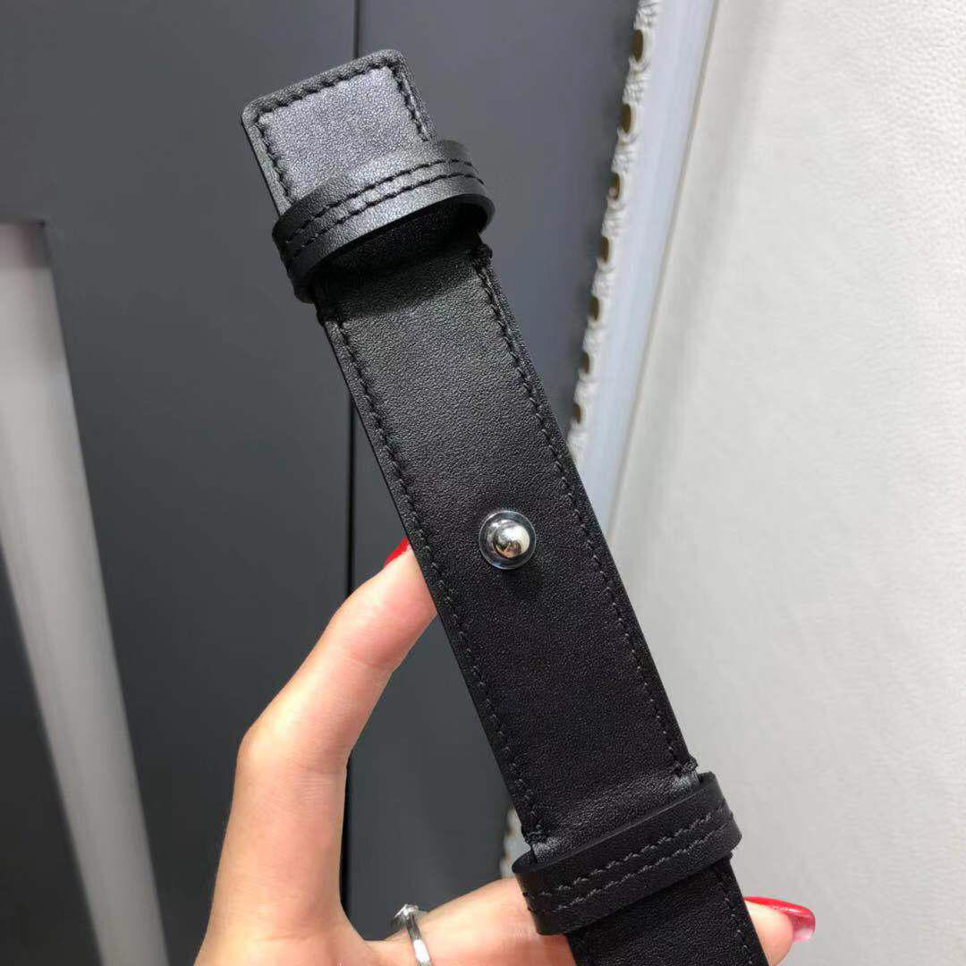 loewe unisex double-sided leather belt 190322