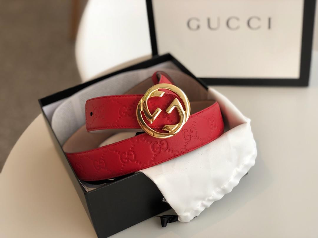 G*u*i signature leather belt 370543