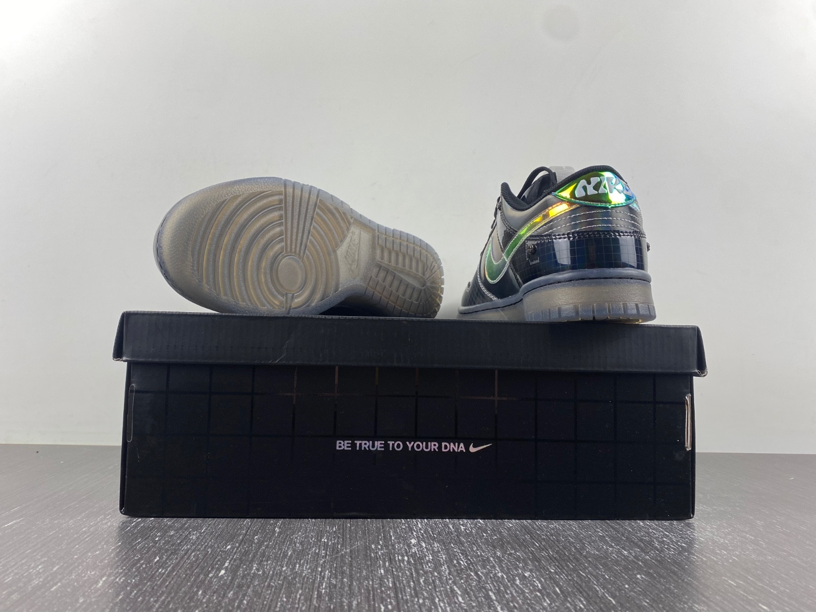 nike dunk low "hyperflat" black/grey fv3617-001