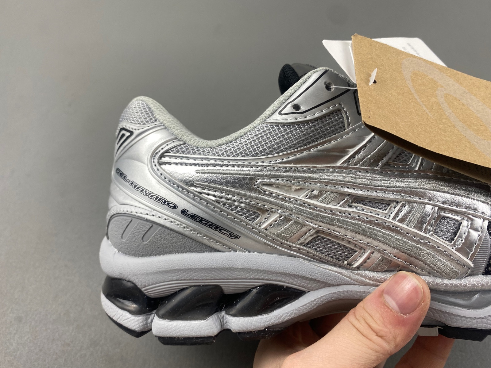 As*ic*s gel-kayano legacy pure silver men