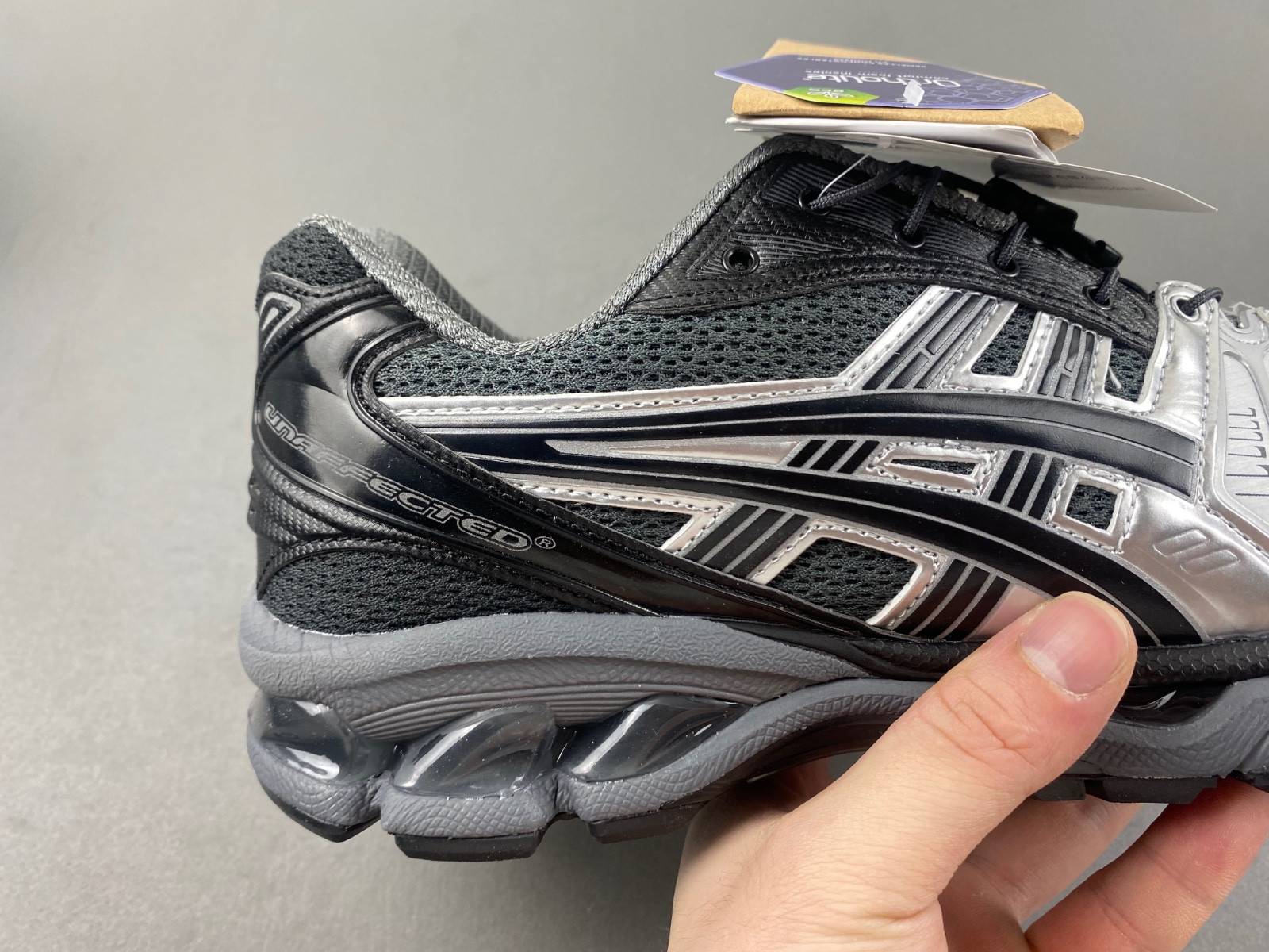 As*ic*s unaffectd x k14 gel-kayano black/grey 1201a922‑020