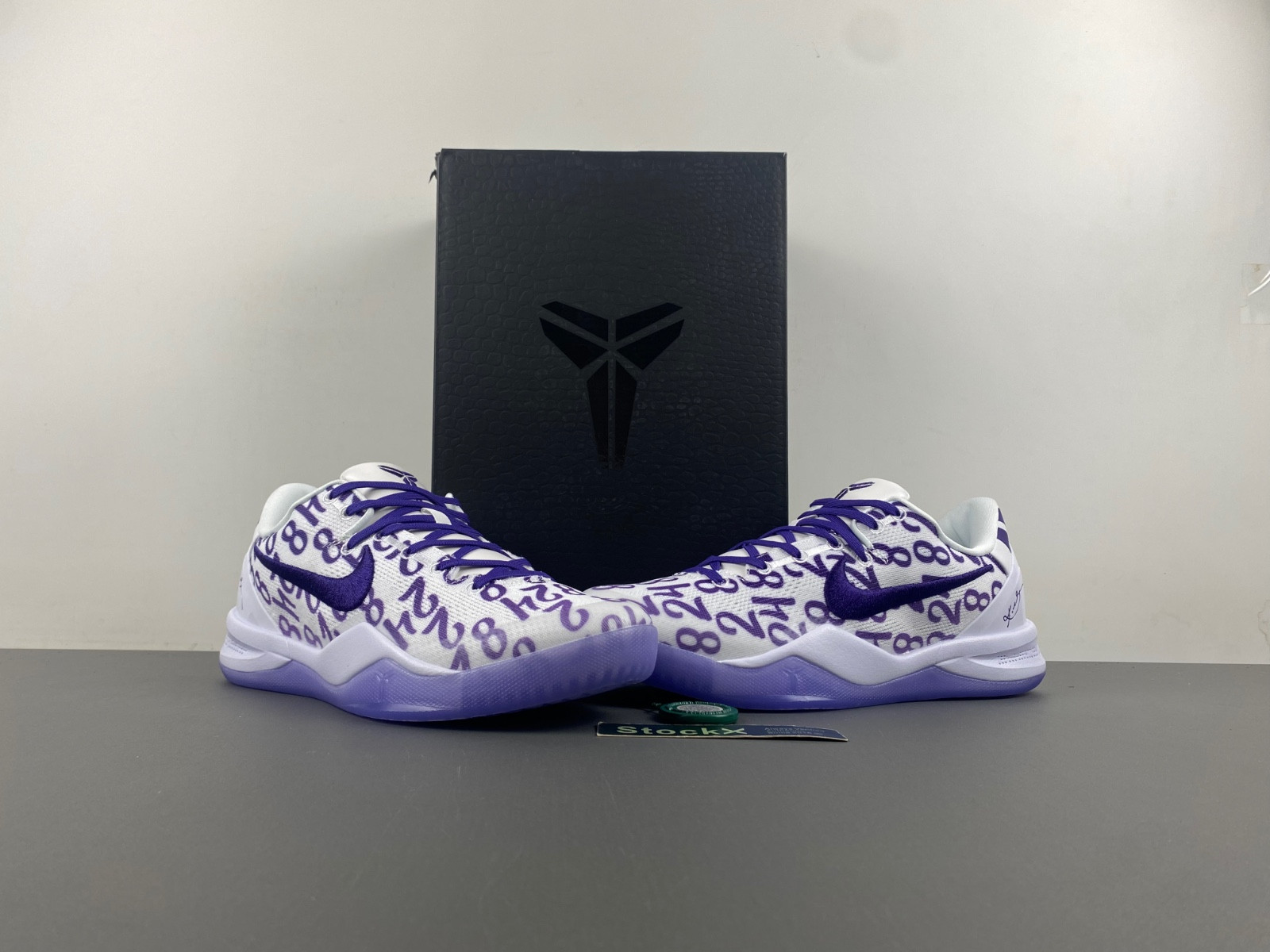 nike kobe 8 protro "white/court purple" fq3549-100
