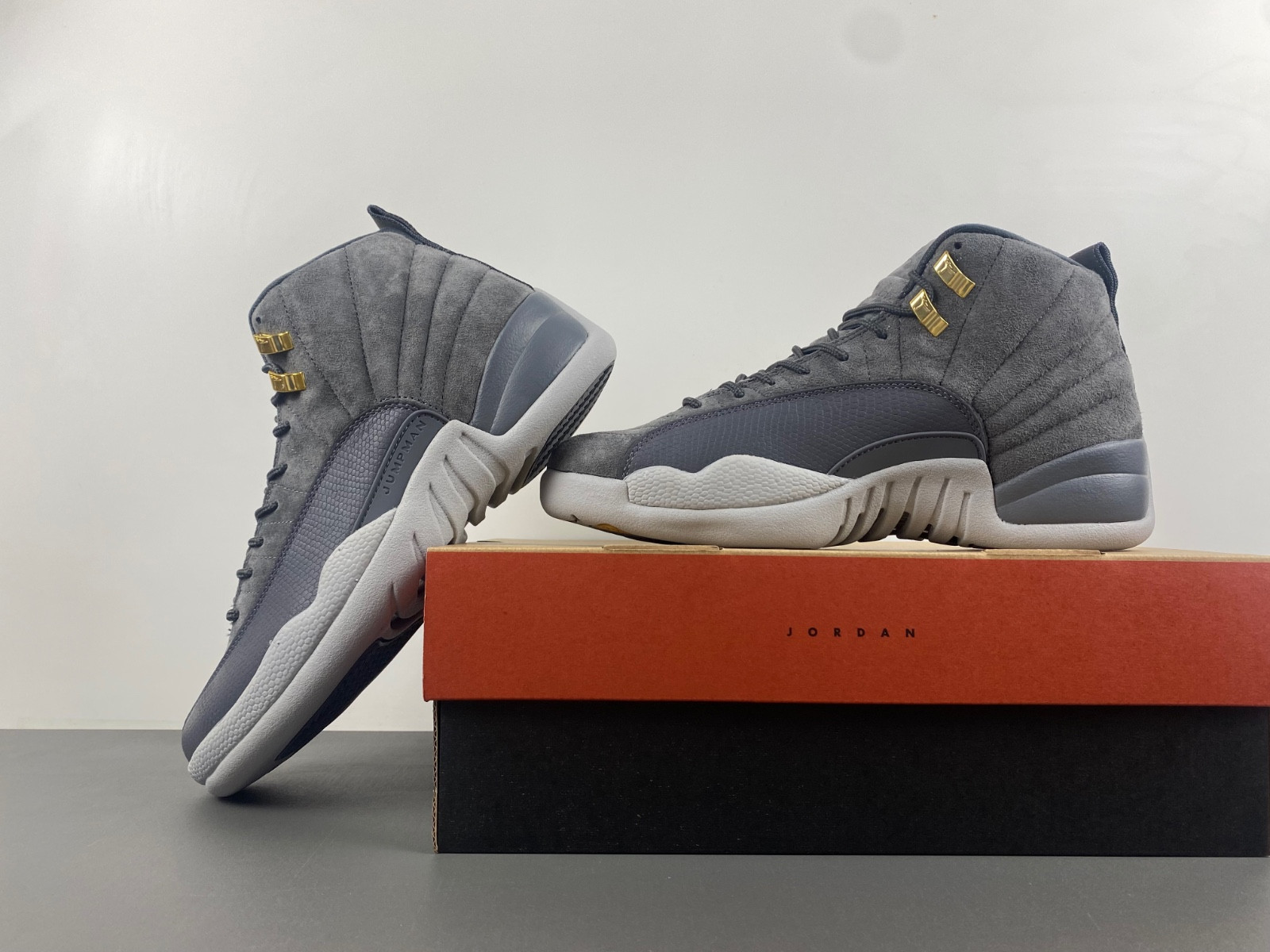 jordan 12 retro dark grey men