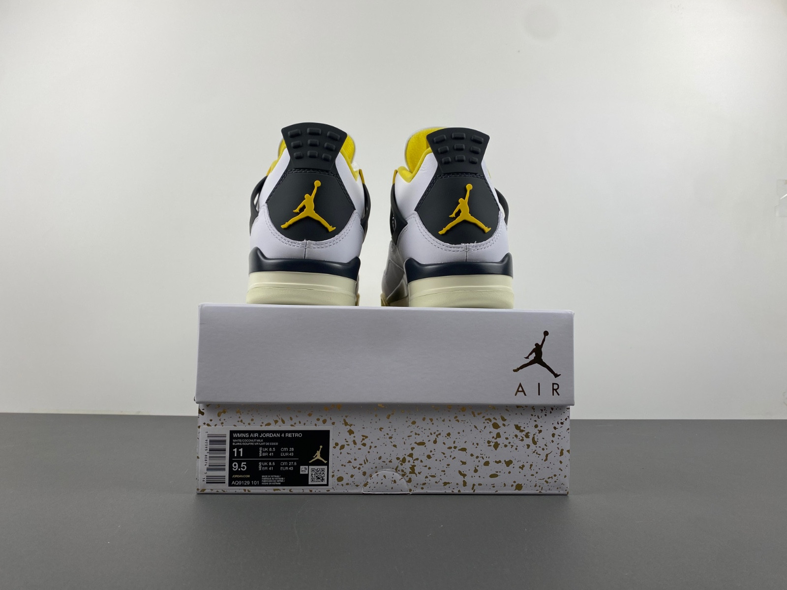 air jordan 4 womens "vivid sulfur" aq9129-101