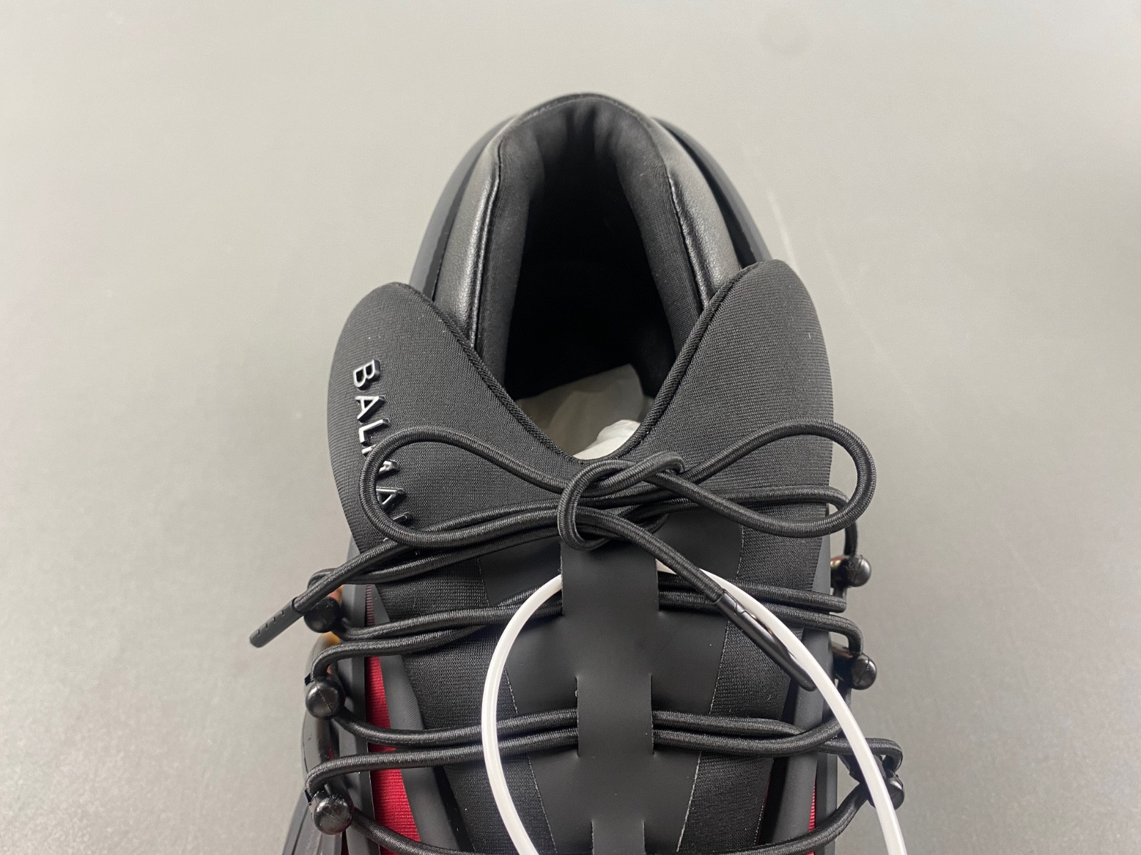 balmain neoprene and leather unicorn low-top sneakers