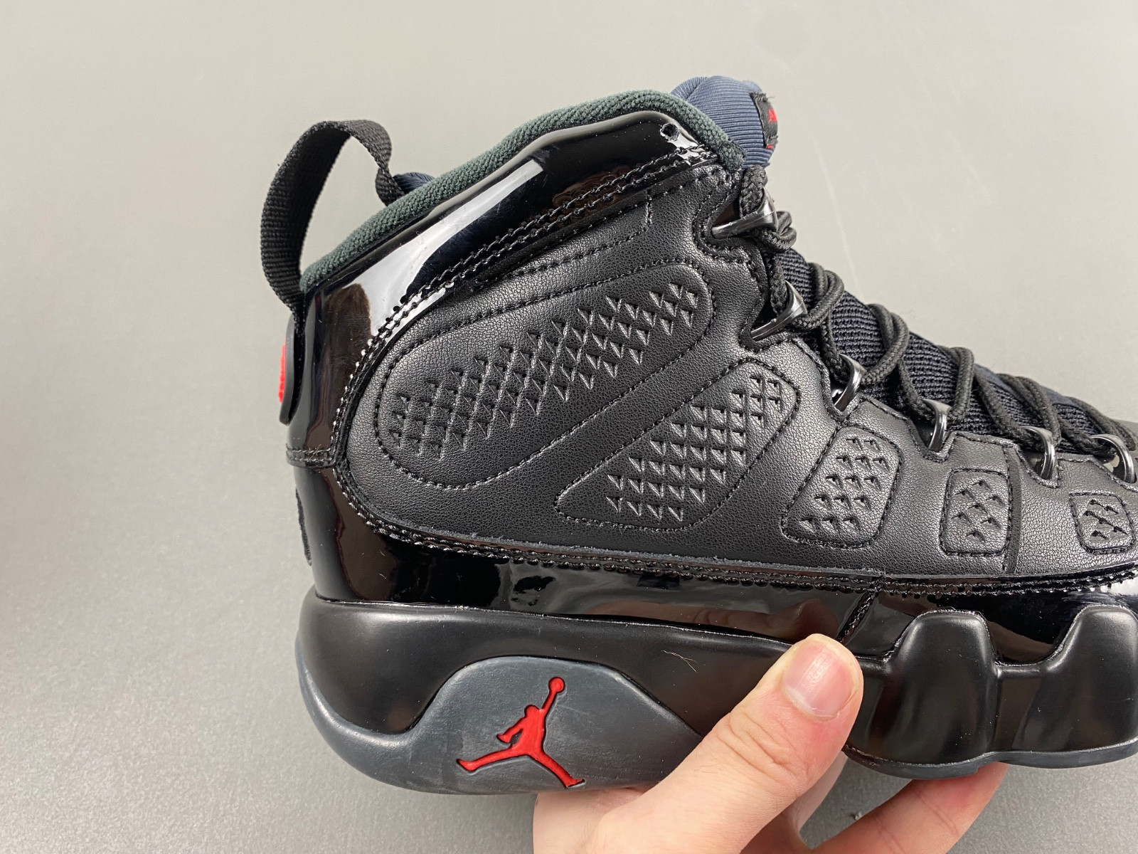 jordan 9 retro bred patent men
