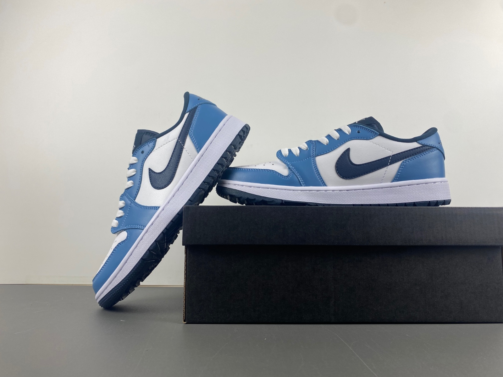 jordan 1 low golf white aegean storm men