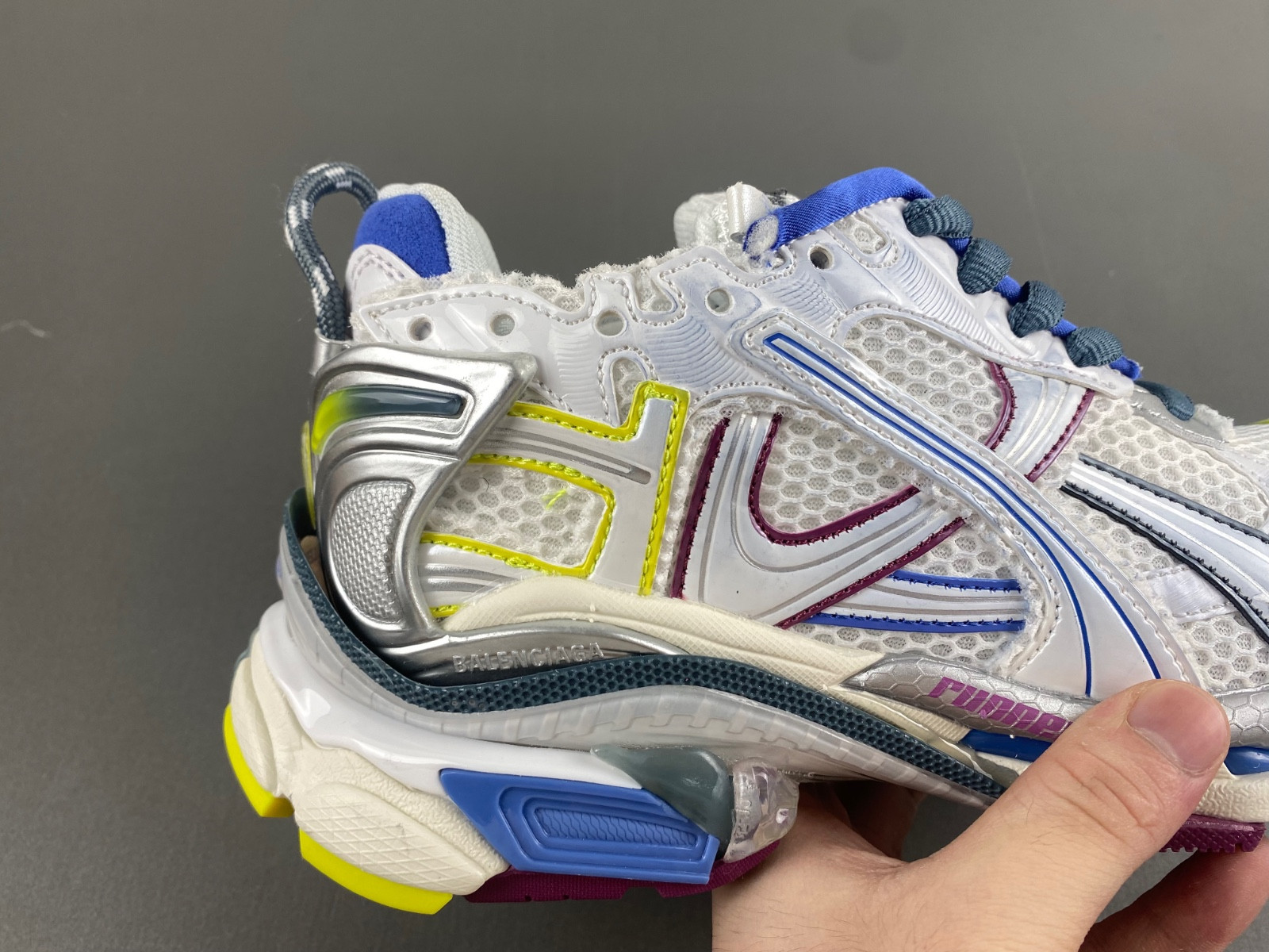 Ba*len*cia*ga runner sneaker in white