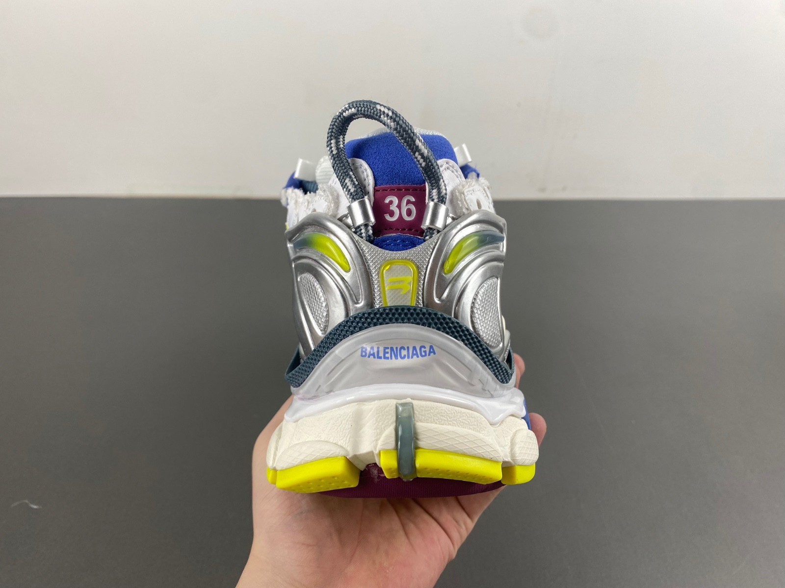 Ba*len*cia*ga runner sneaker in white