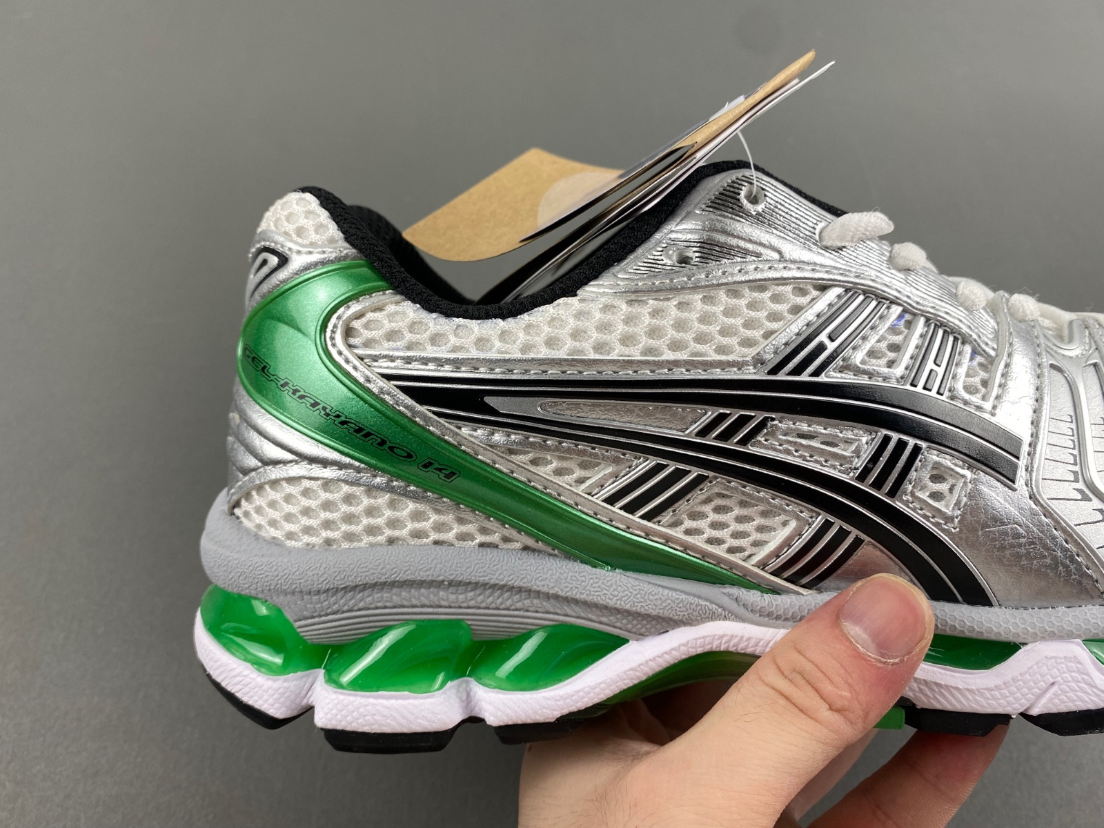 As*ic*s gel-kayano 14 white/malachite green 1201a019-110