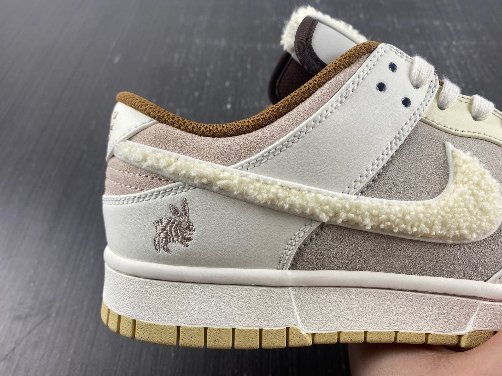 nike dunk low retro prm year of the rabbit fossil stone fd4203-211