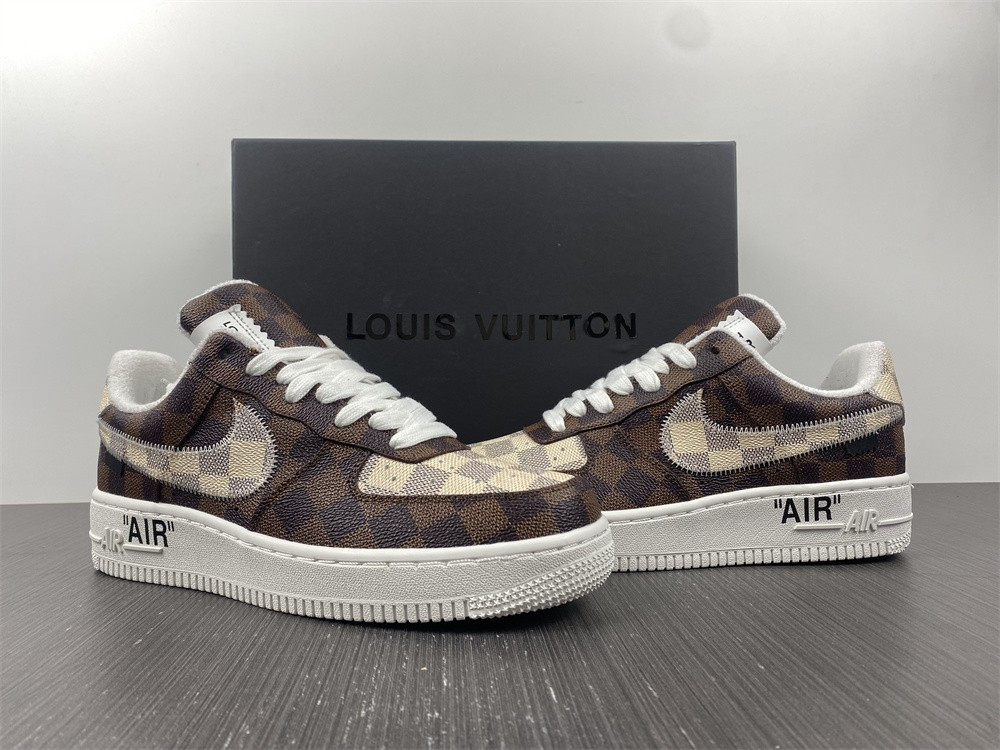 lou1s vu1tton x air force 1 tranier sneaker