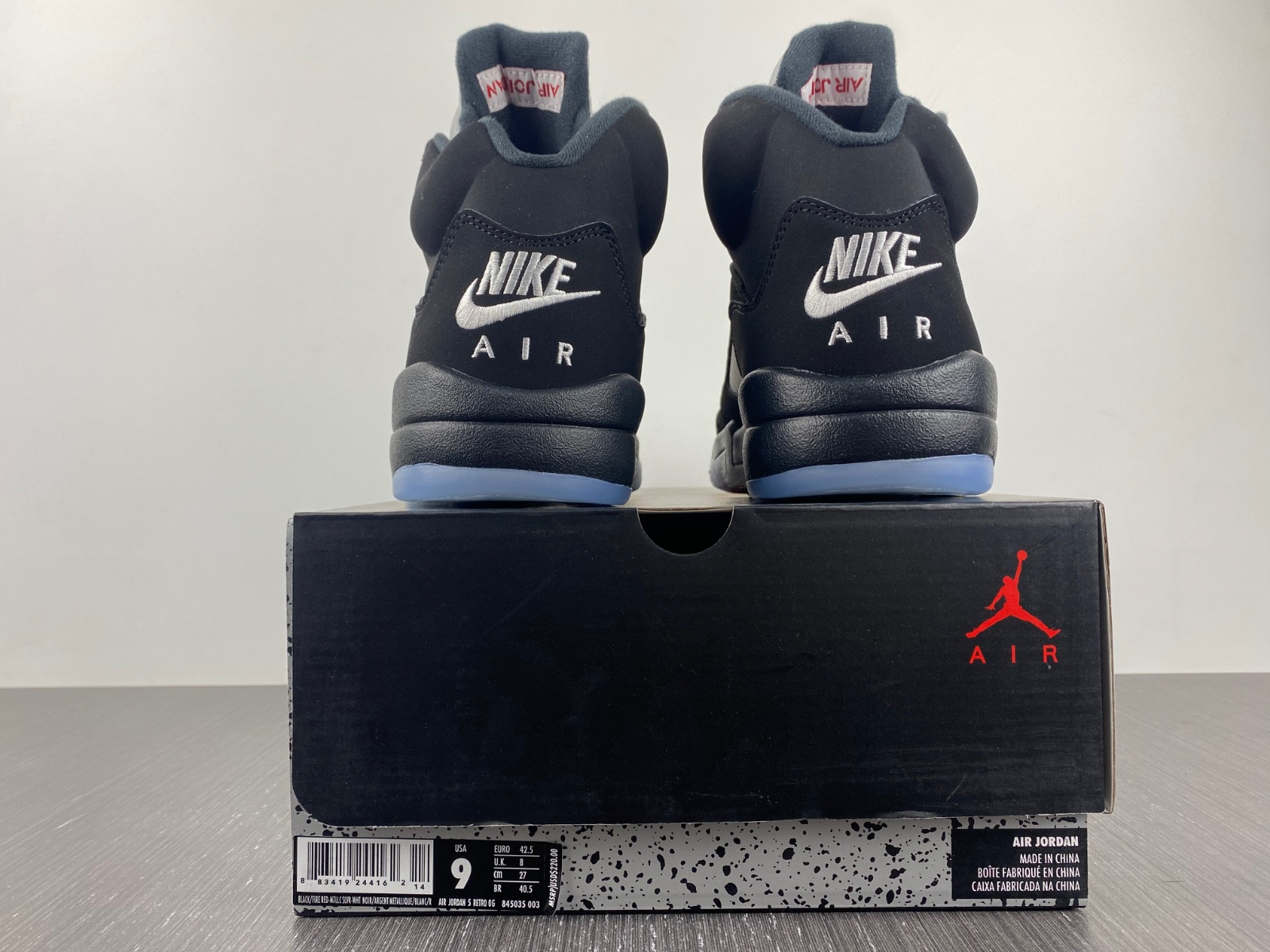 jordan 5 retro black metallic (2016) - 845035-003
