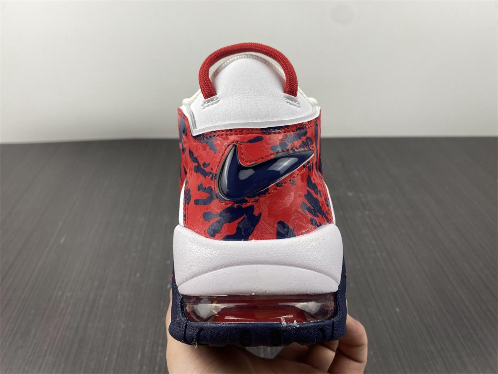 nike air more uptempo white blue red camo (gs) cz7885-100
