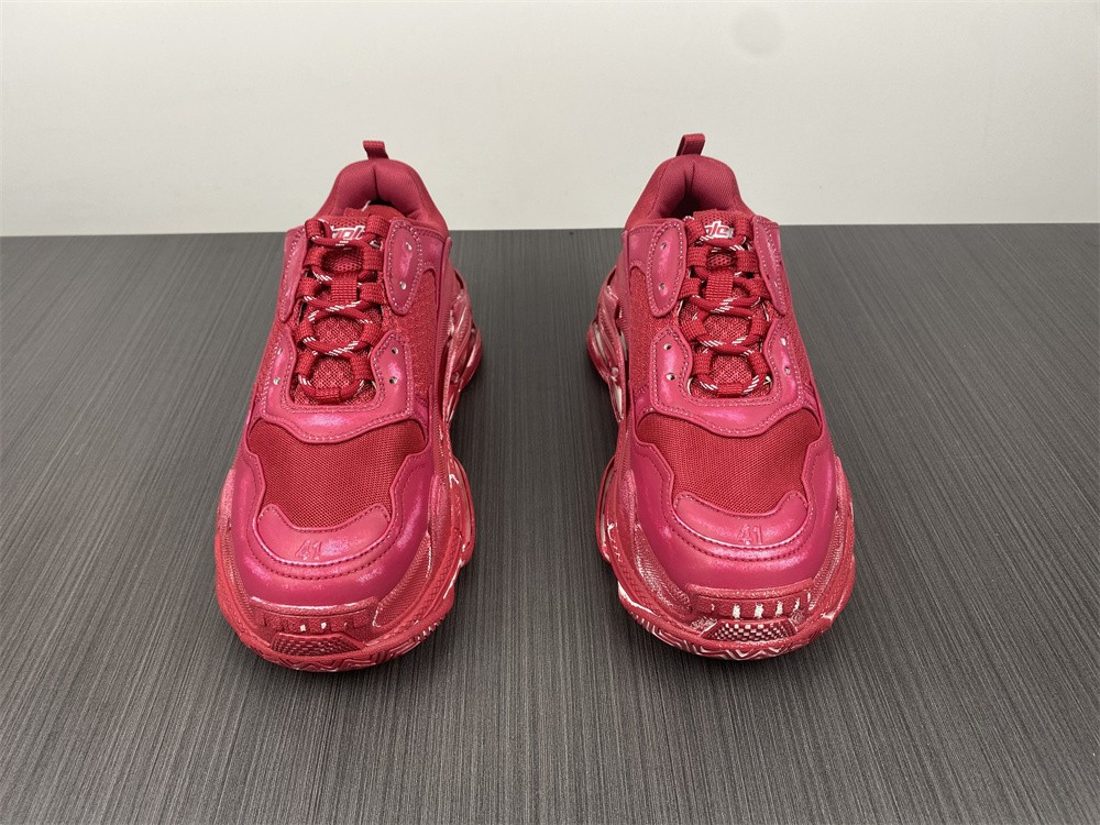 Ba*len*cia*ga triple s red 1.0 sneaker