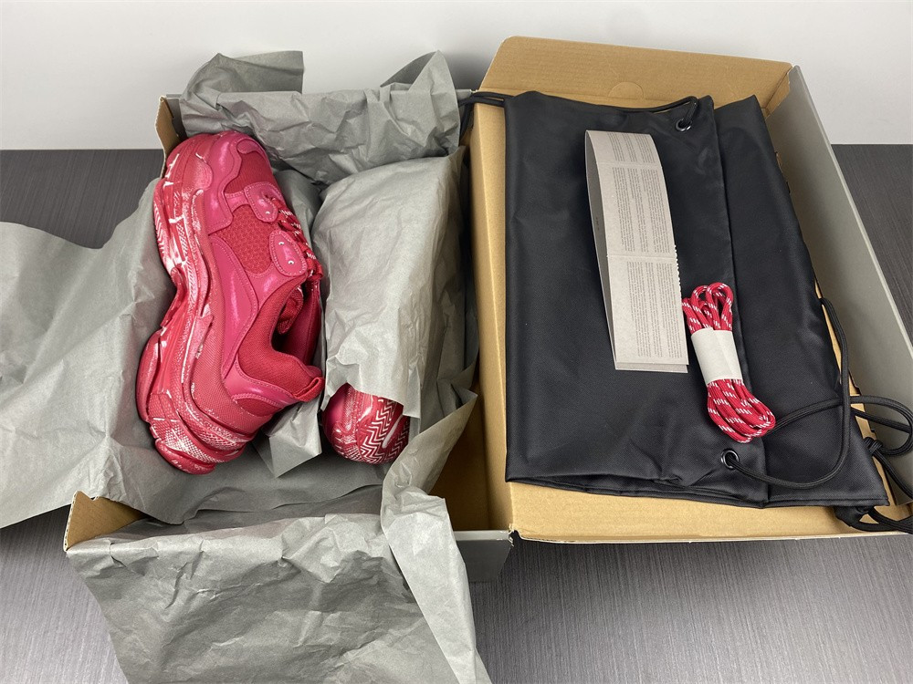 Ba*len*cia*ga triple s red 1.0 sneaker