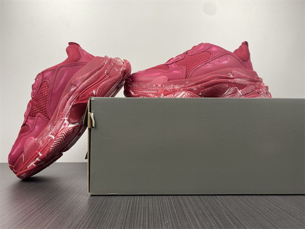 Ba*len*cia*ga triple s red 1.0 sneaker