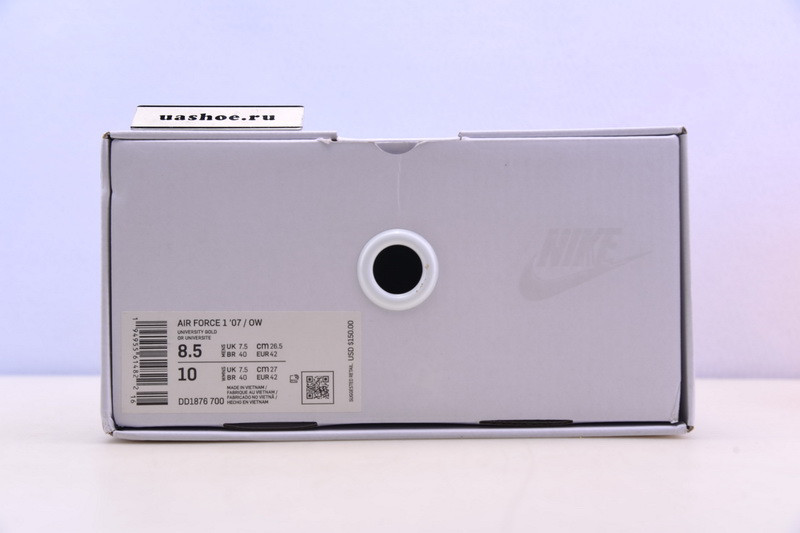 owt nike air force 1 low university gold dd1876-700
