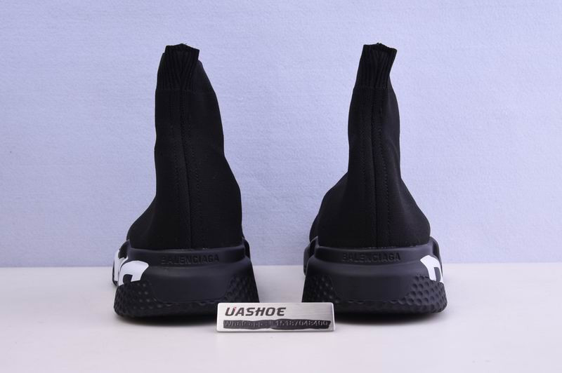 Ba*len*cia*ga speed trainer sneakers letter bottom