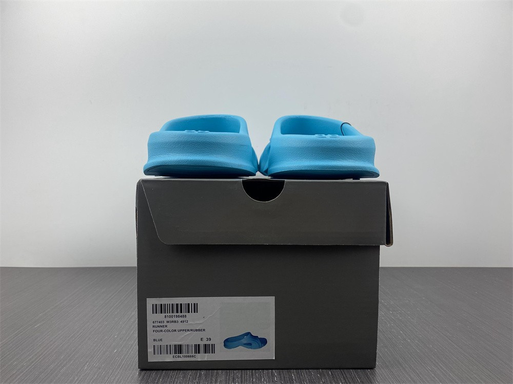 Ba*len*cia*ga mold slide sandal lake blue