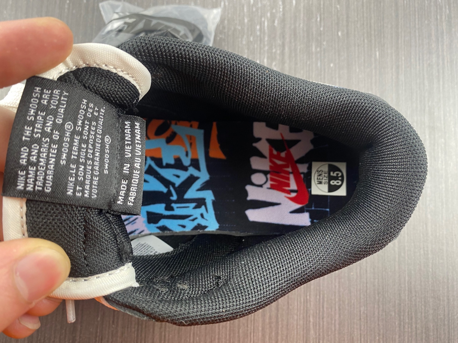 nike dunk low graffiti black red - dm0108-001