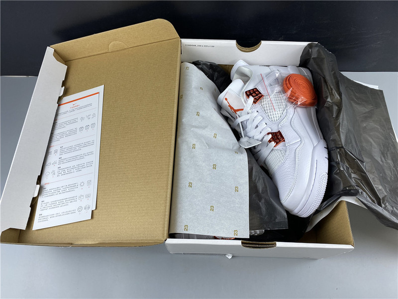 air jordan 4 “metallic orange” ct8527-118