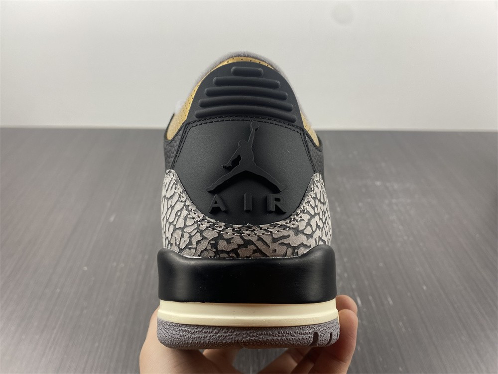 air jordan 3 wmns black gold ck9246-067