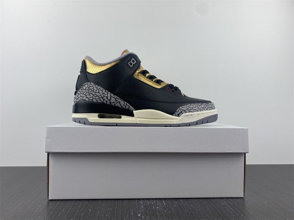 air jordan 3 wmns black gold ck9246-067