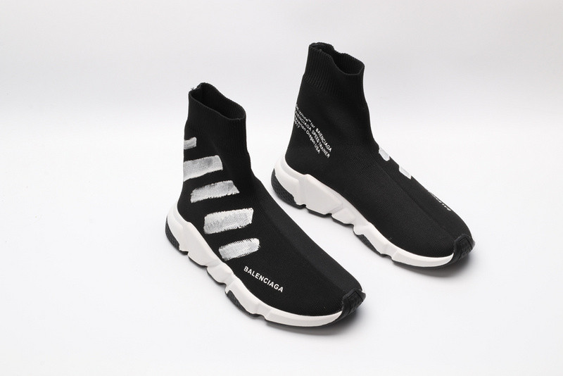 Ba*len*cia*ga speed trainer sneakers black