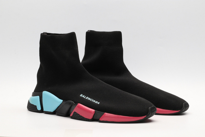 Ba*len*cia*ga speed trainer sneakers black