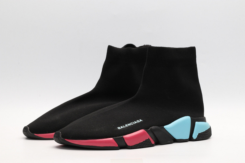 Ba*len*cia*ga speed trainer sneakers black