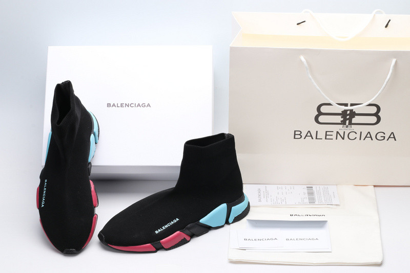 Ba*len*cia*ga speed trainer sneakers black