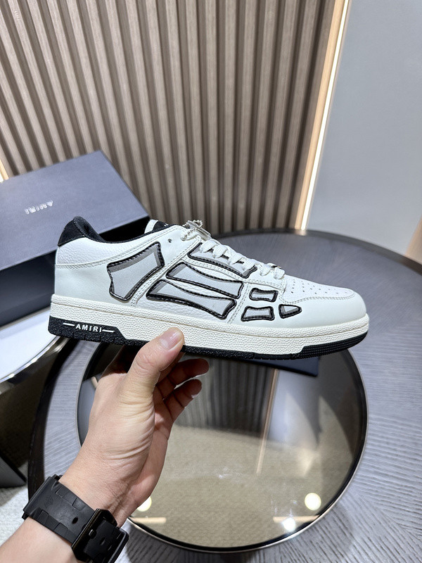 amiri skel top leather sneakers