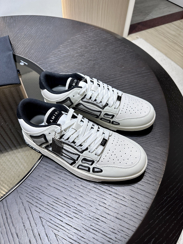 amiri skel top leather sneakers