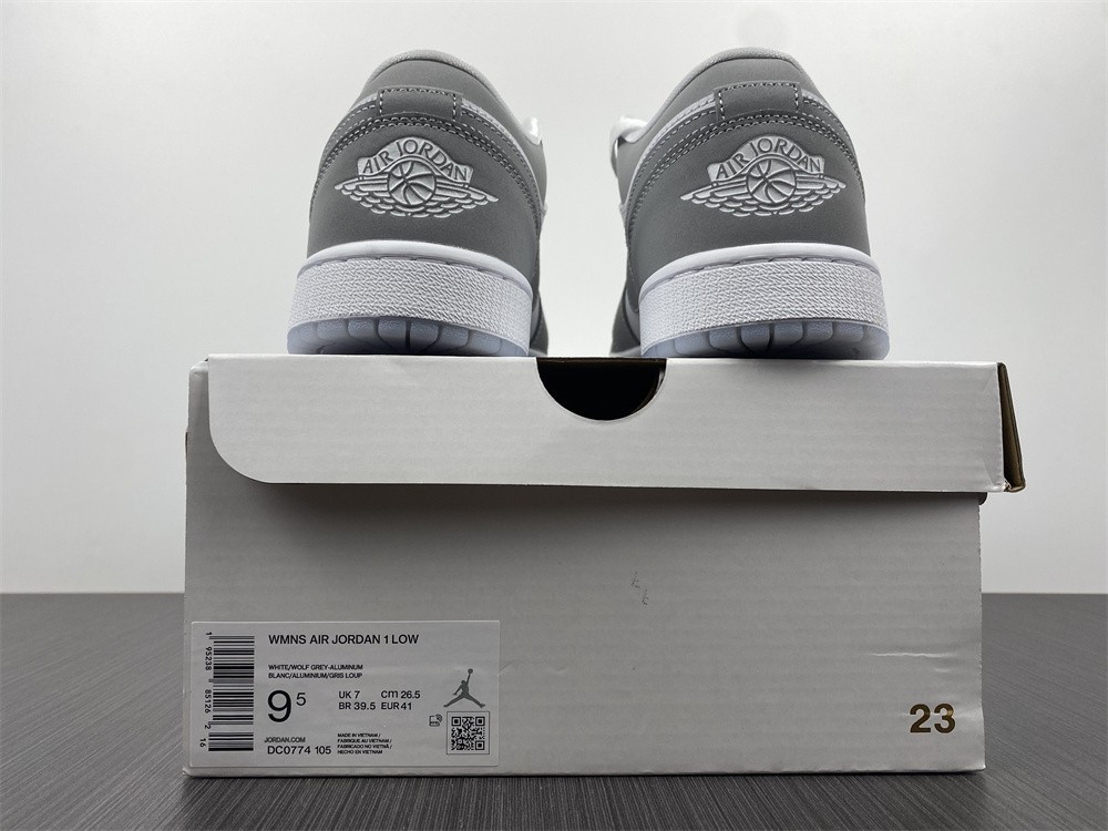 jordan 1 low wolf grey (w) - dc0774-105