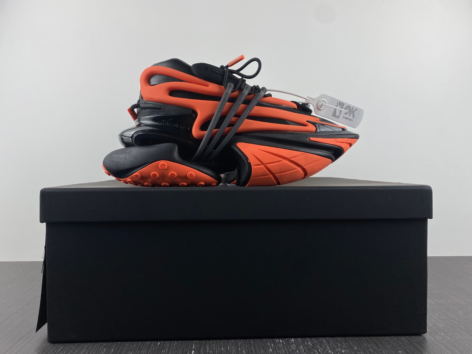 balmain neoprene and leather unicorn low-top sneakers ym1vj309
