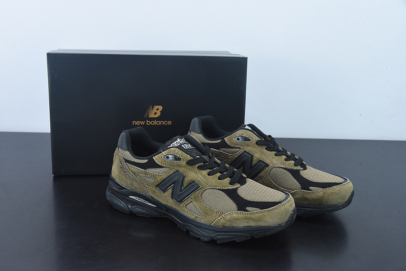 new balance 990v3 miusa jjjjound brown black men