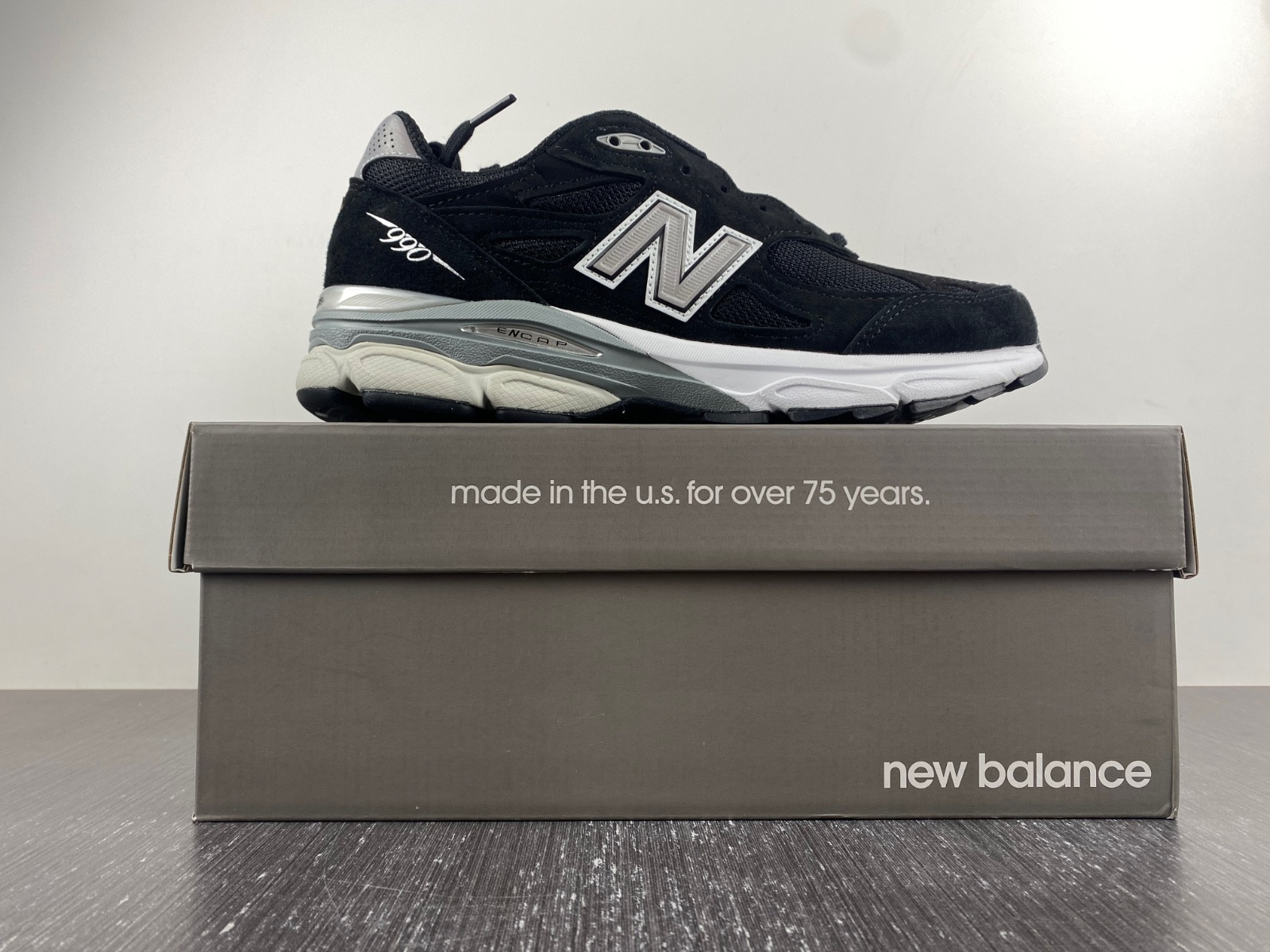 new balance 990v3 black white - m990bs3