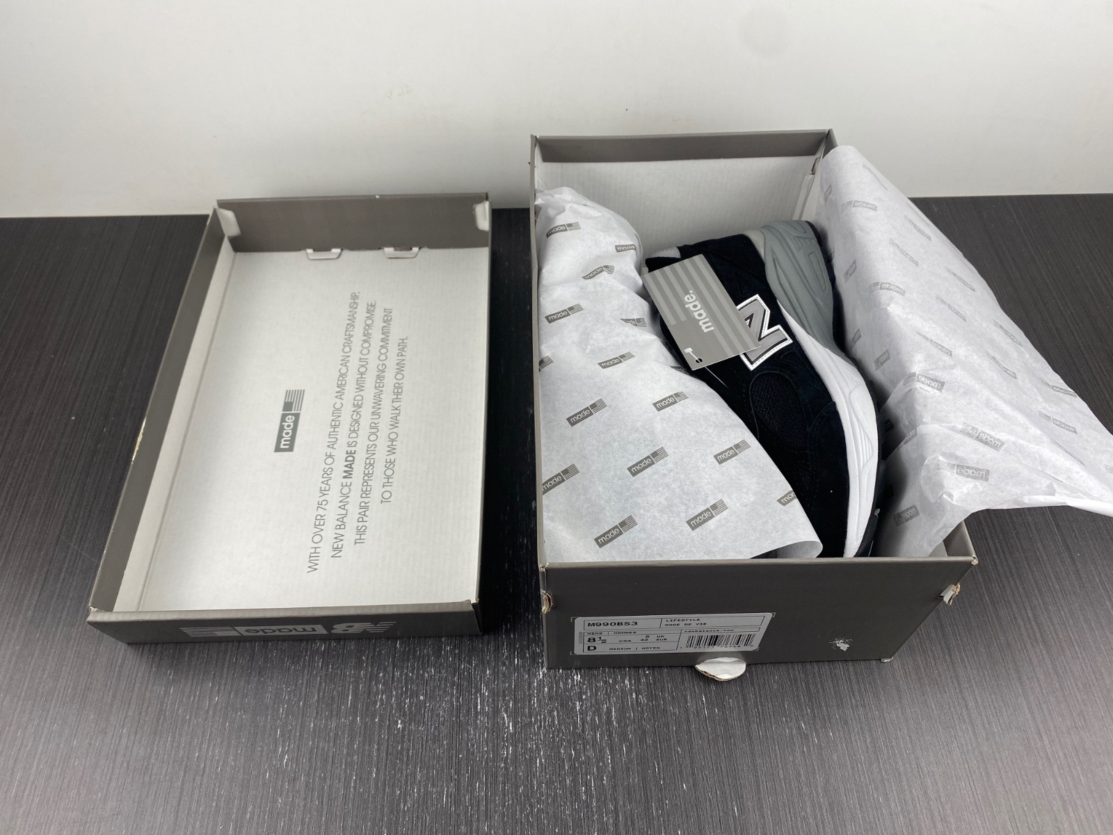 new balance 990v3 black white - m990bs3