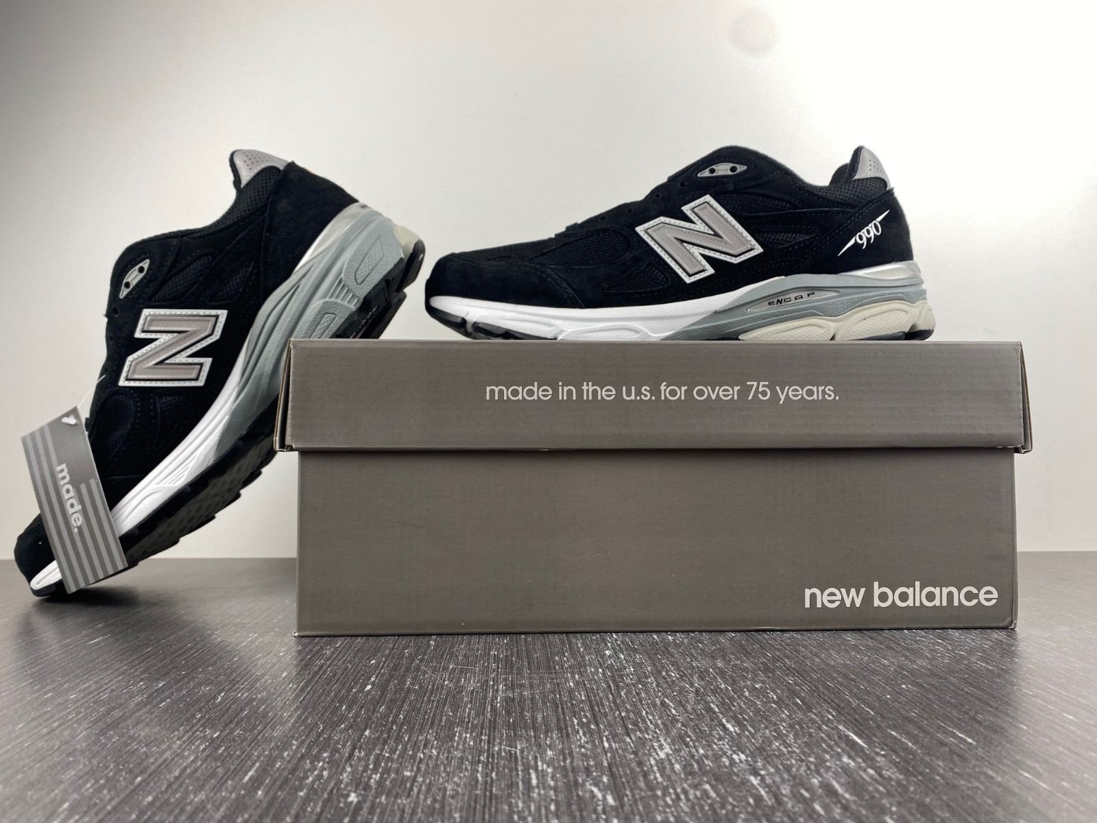 new balance 990v3 black white - m990bs3