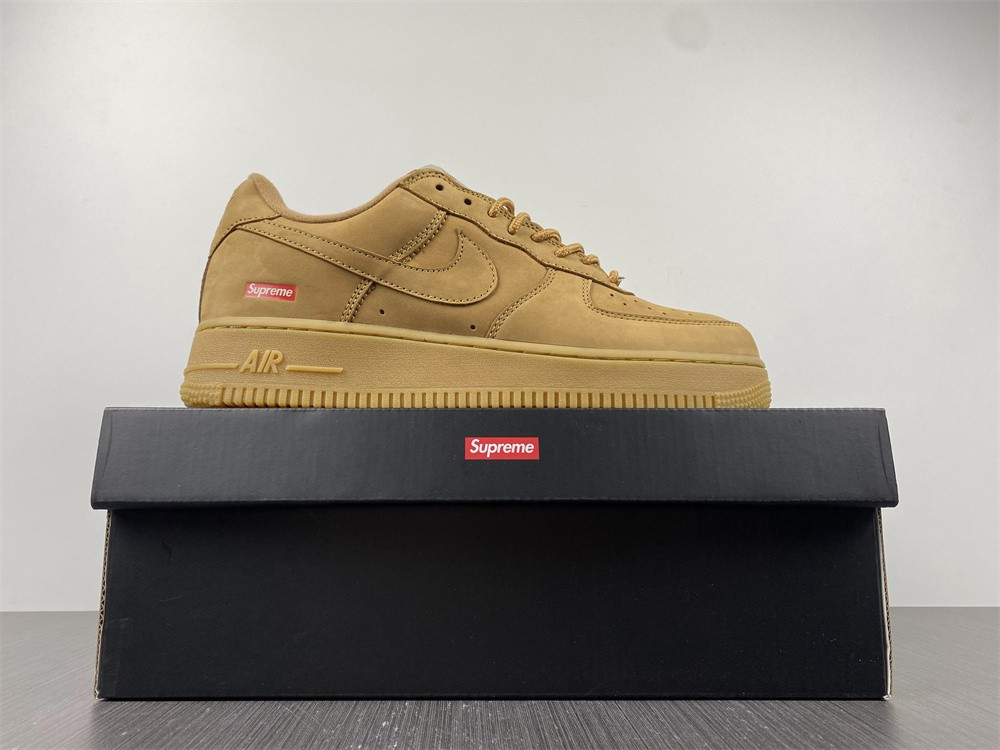 nike air force 1 low sp sup reme wheat dn1555-200