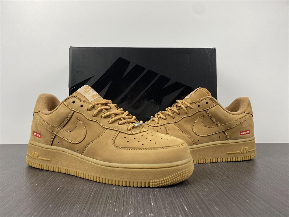 nike air force 1 low sp sup reme wheat dn1555-200