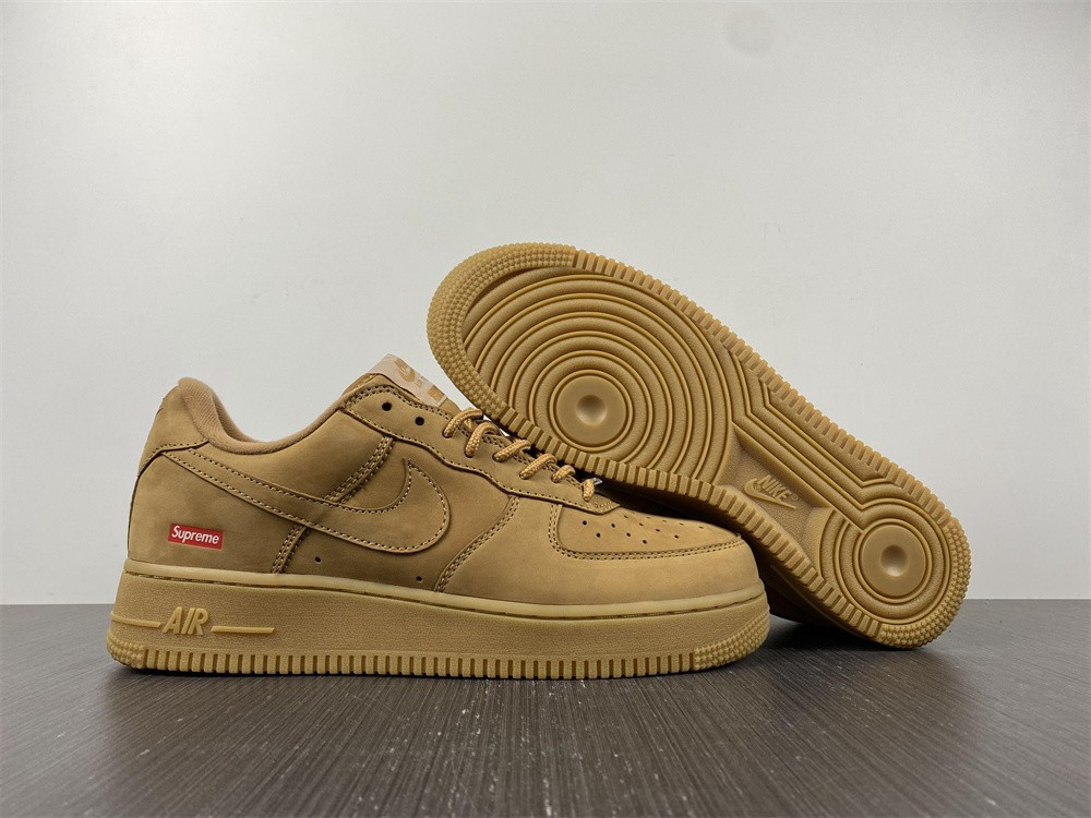 nike air force 1 low sp sup reme wheat dn1555-200