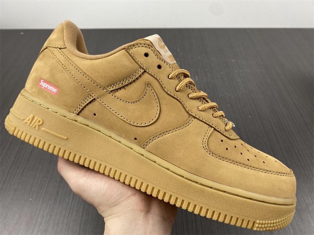 nike air force 1 low sp sup reme wheat dn1555-200