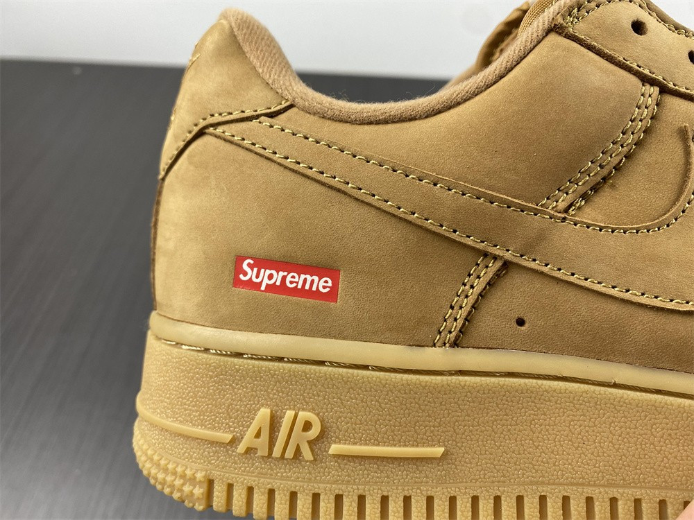 nike air force 1 low sp sup reme wheat dn1555-200