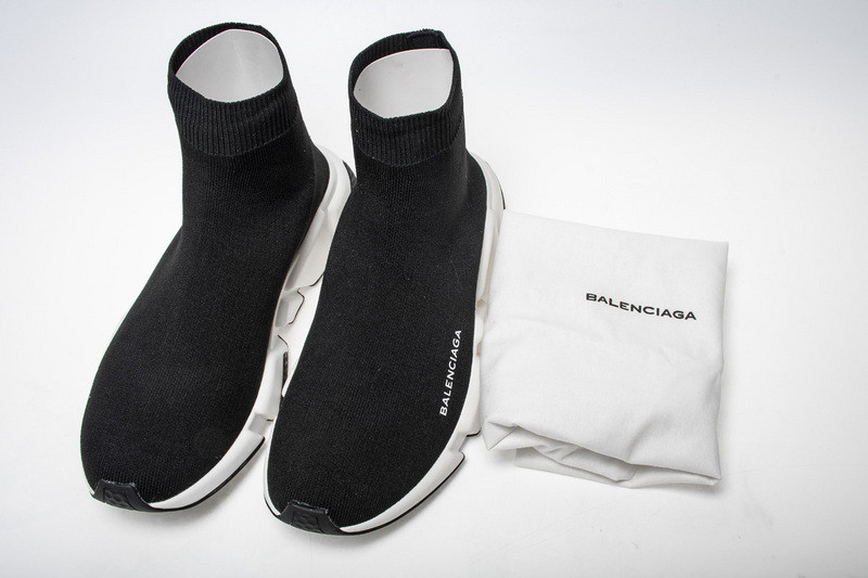 Ba*len*cia*ga speed trainer mid black white black 494371 w05g0 1000