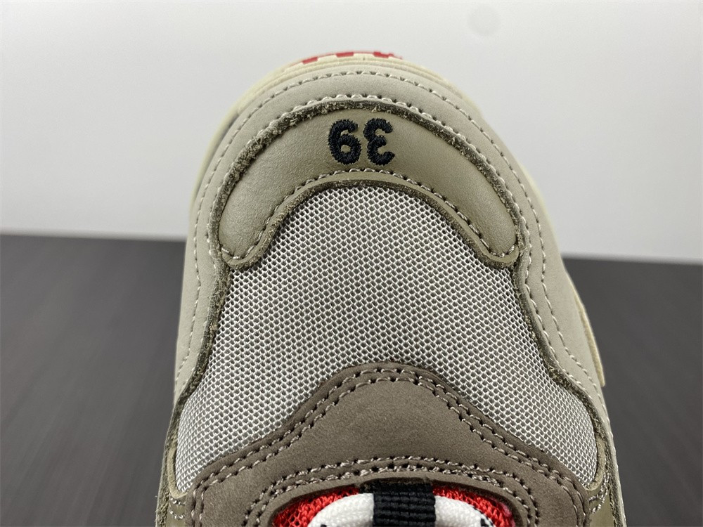 Ba*len*cia*ga triple s white red black 1.0 sneaker