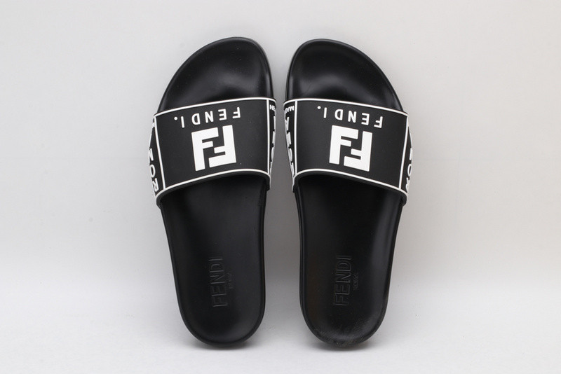 F**di slides all white with white letter
