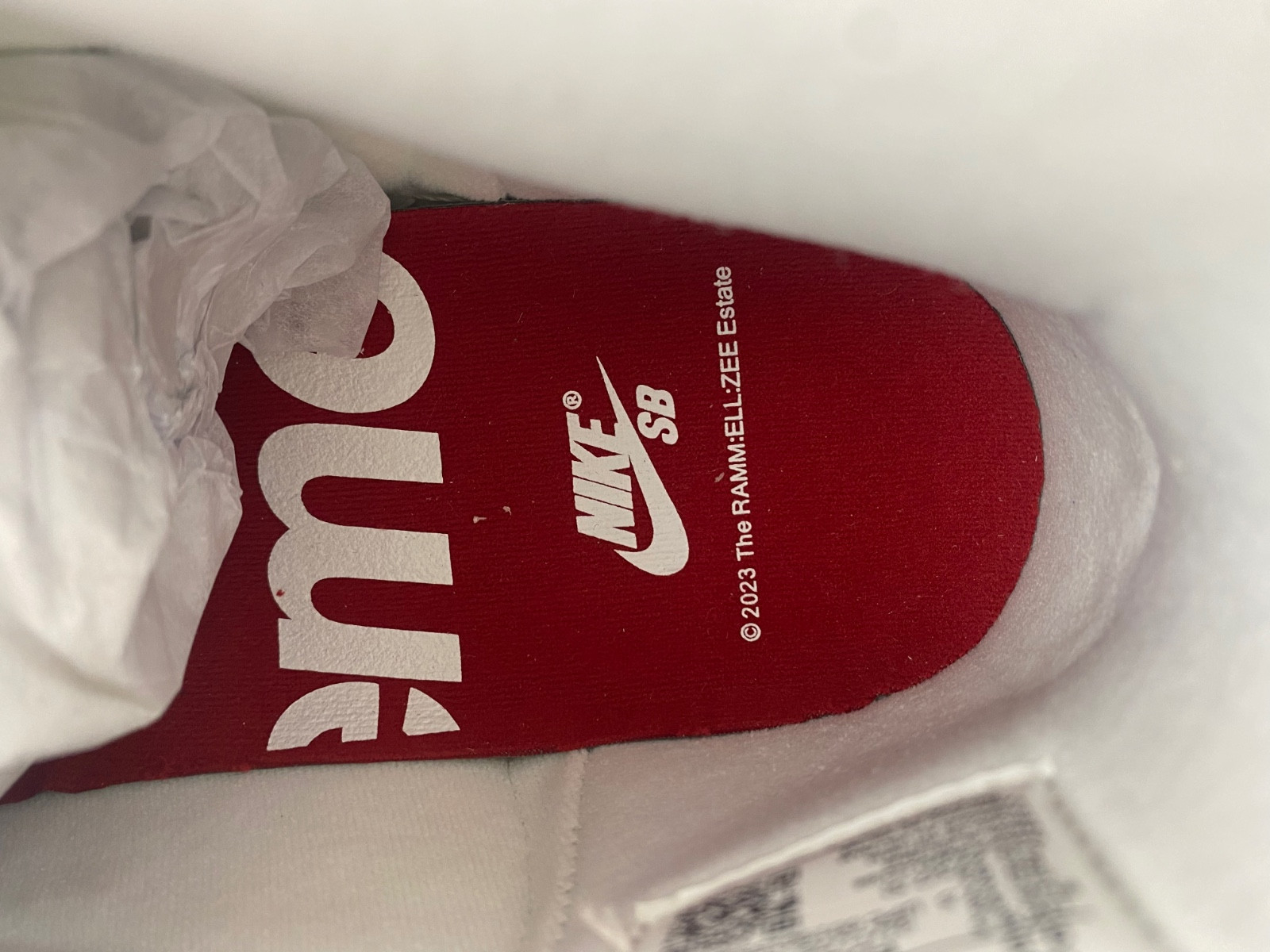 Sup*e x nike sb dunk high rammellzee fd8779-100