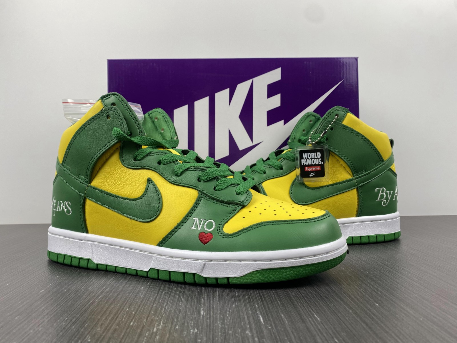 nike sb dunk high Sup*e by any means brazil dn3741-700